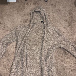 POOF fuzzy hooded cardigan